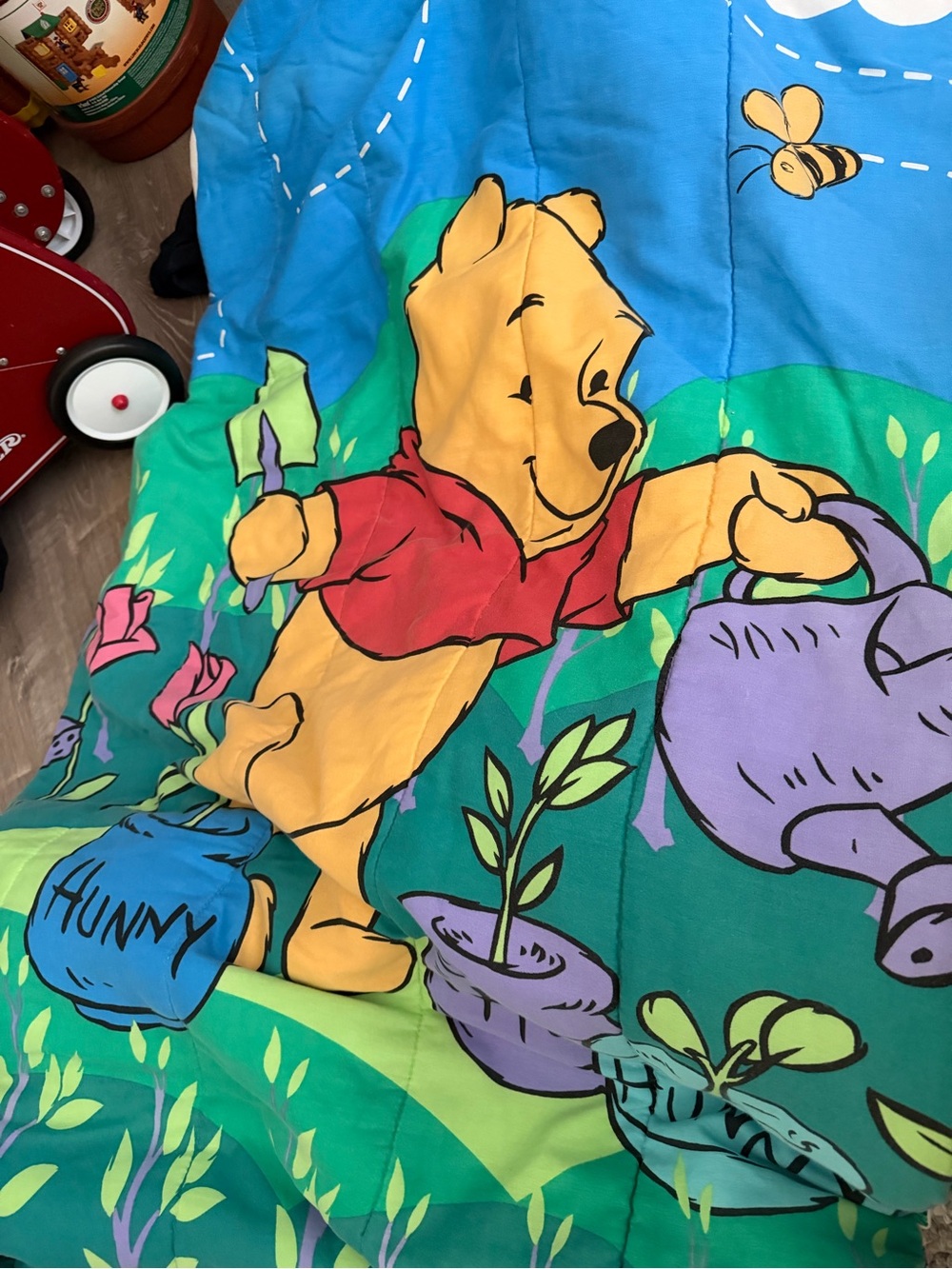 Vintage Pooh Twin Comforter Used